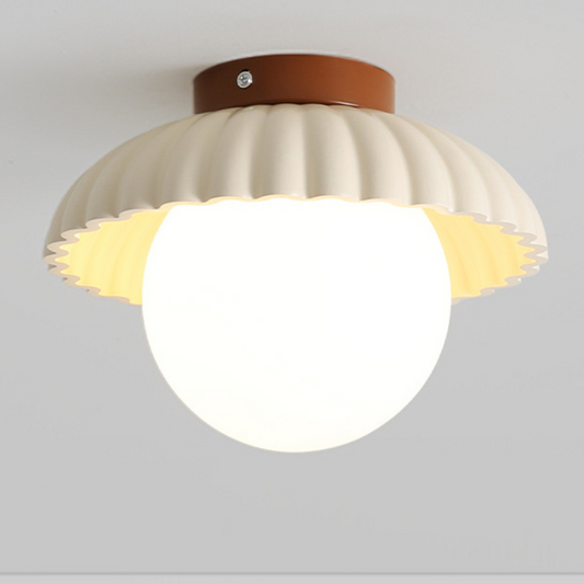 Lampa Sufitowa LED Do Przedpokoju | Muszlowy Kształt