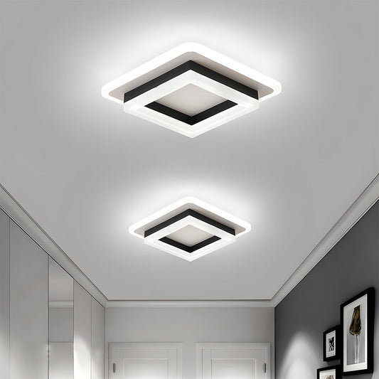 Lampa Sufitowa LED Do Przedpokoju | Kwadratowa