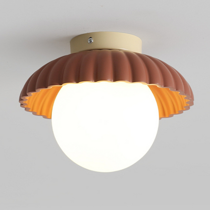 Lampa Sufitowa LED Do Przedpokoju | Muszlowy Kształt