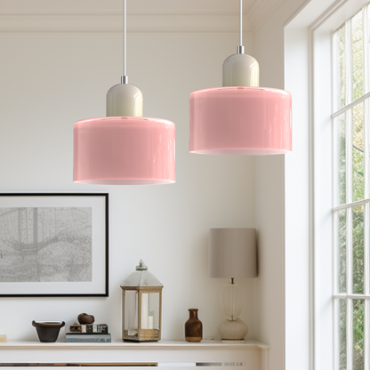 Lampa Wisząca Szklana Bauhaus | Design LED Światło
