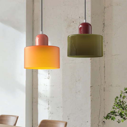 Lampa Wisząca Szklana Bauhaus | Design LED Światło