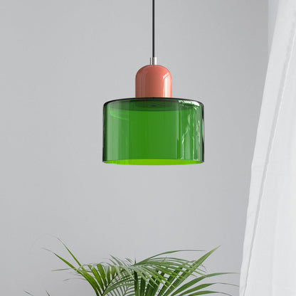 Lampa Wisząca Szklana Bauhaus | Design LED Światło