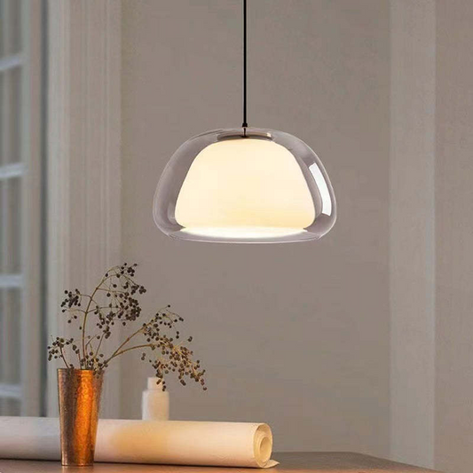Szklana Lampa Sufitowa Do Salonu | Wisząca