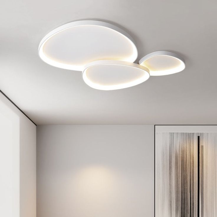 Lampa Sufitowa w Kolorze Taupe | Okrągła Lampa Do Salonu