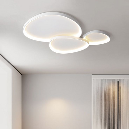 Lampa Sufitowa w Kolorze Taupe | Okrągła Lampa Do Salonu