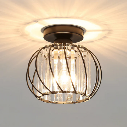 Lampa Sufitowa Do Przedpokoju | Szklana