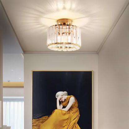 Luksusowa Lampa Sufitowa LED | Kryształowa