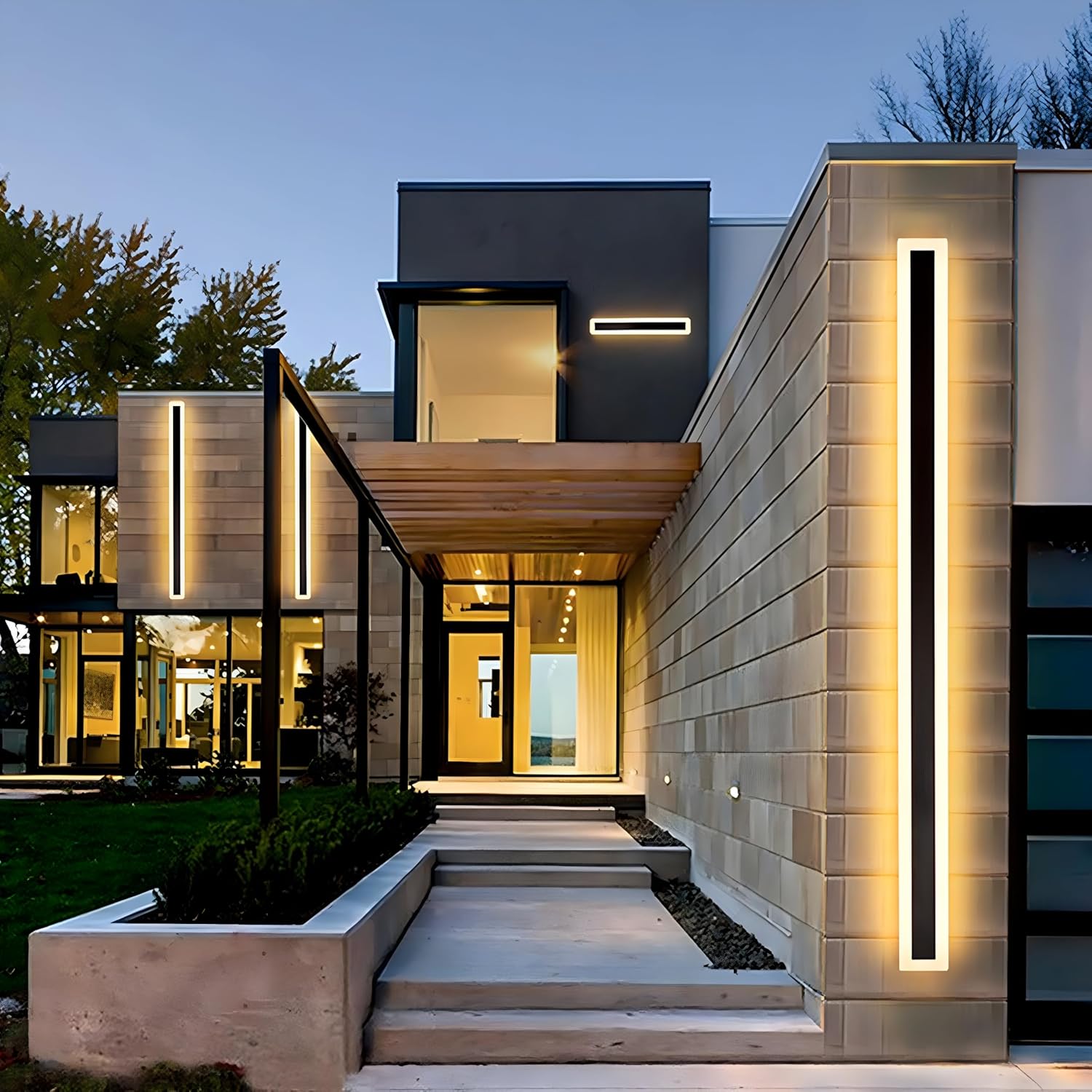 Podłużna Lampa Ścienna LED | Zewnętrzna