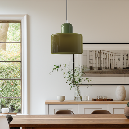 Lampa Wisząca Szklana Bauhaus | Design LED Światło