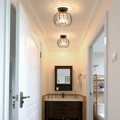 Lampa Sufitowa Do Przedpokoju | Szklana