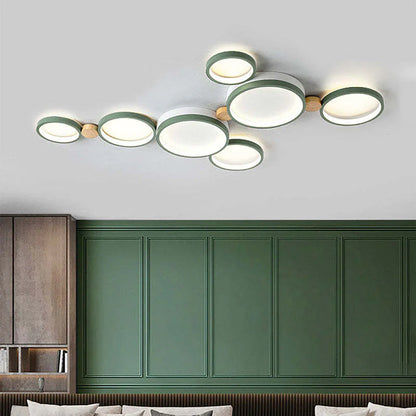 Lampa Sufitowa LED Do Salonu | Układ Okrągły