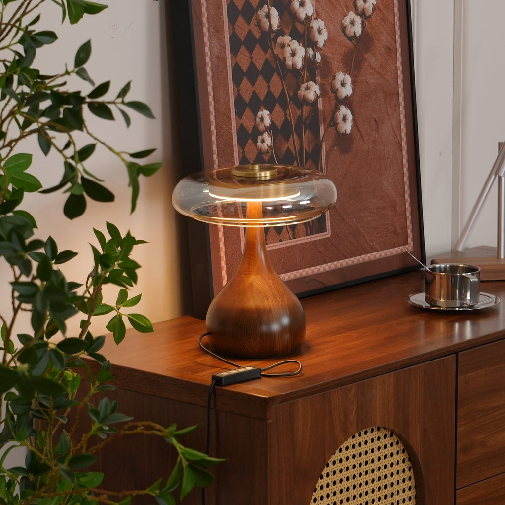 Antyczna Lampa Stołowa | W Kształcie Grzyba