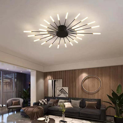 Lampa Sufitowa LED Do Salonu | Z Efektem Płomienia