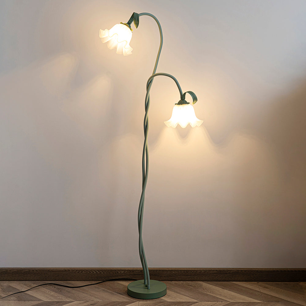 Lampa Stojąca Do Salonu | Kwiatowy Kształt