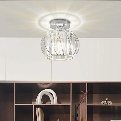 Lampa Sufitowa Do Przedpokoju | Szklana
