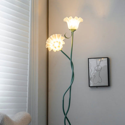 Lampa Stojąca Do Salonu | Kwiatowy Kształt