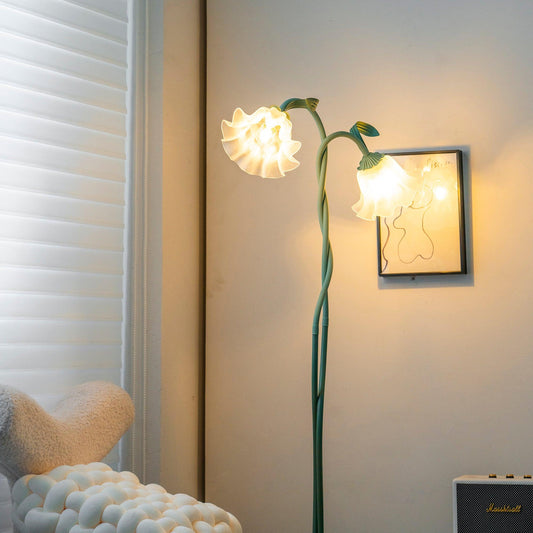 Lampa Stojąca Do Salonu | Kwiatowy Kształt