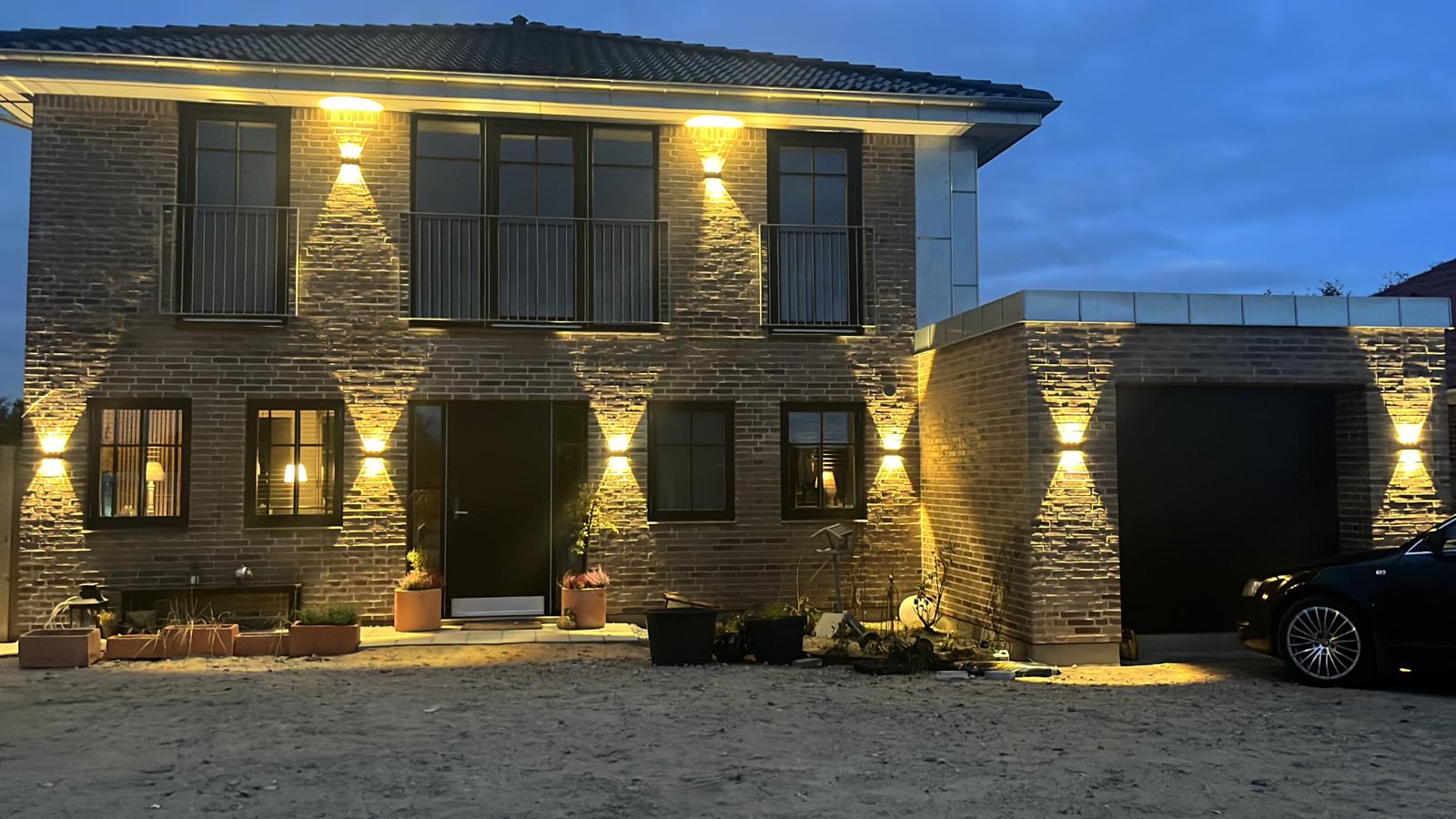 Nowoczesny Kinkiet Ogrodowy | Światło Góra I Dół