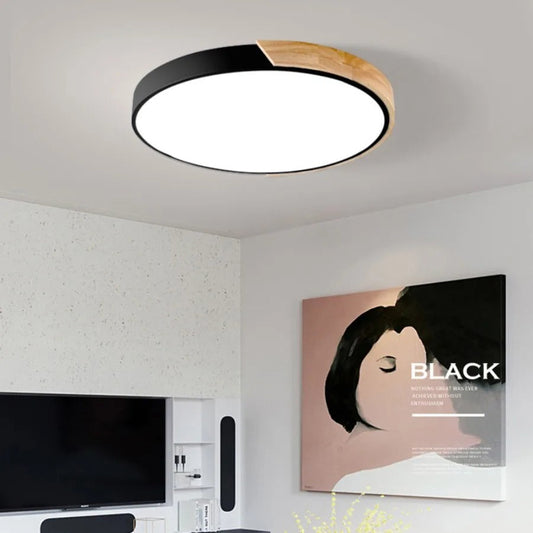 Nordyczna lampa sufitowa LED | okrągła