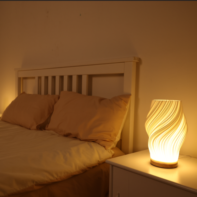 Lampka Nocna LED | Żłobiona