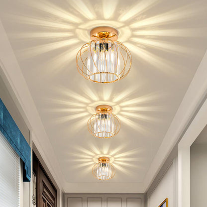 Lampa Sufitowa Do Przedpokoju | Szklana