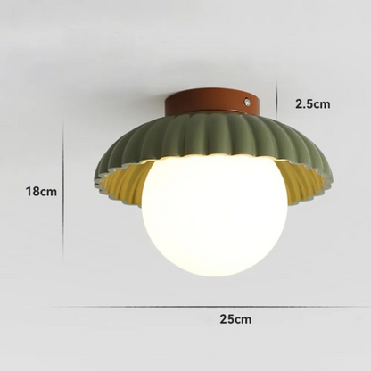 Lampa Sufitowa LED Do Przedpokoju | Muszlowy Kształt