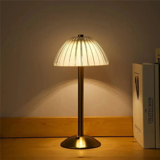 Bezprzewodowa Lampa Stołowa LED Z Funkcją Ściemniania | Trójkolorowa
