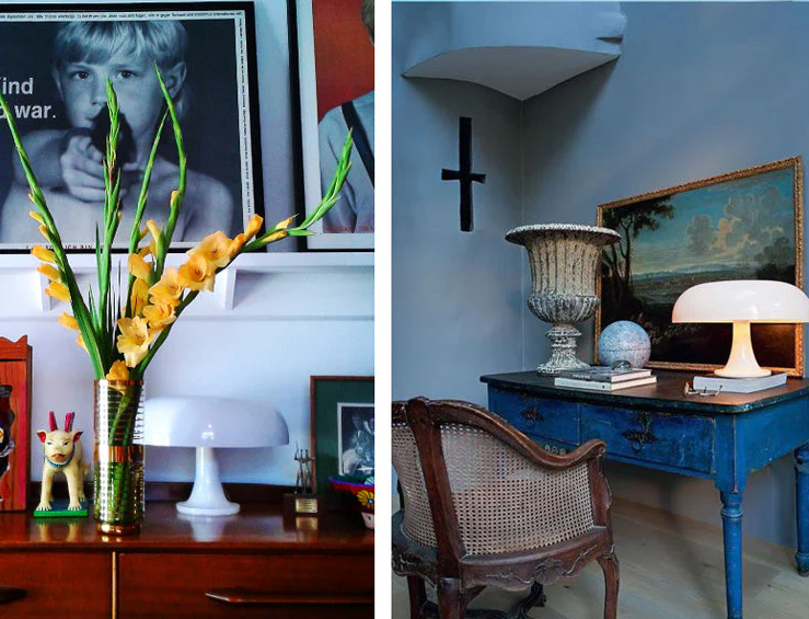 Designowa Lampka Biurkowa LED | Grzybek