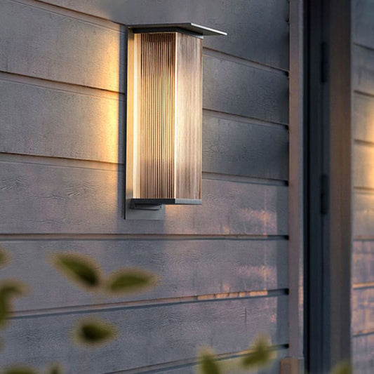 Lampa Ścienna LED Do Ogrodu | Prostokątna