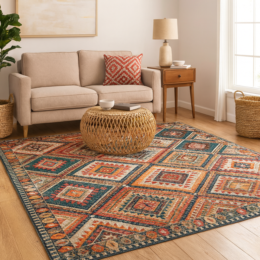 Dywan Do Salonu | Wzór Tribal