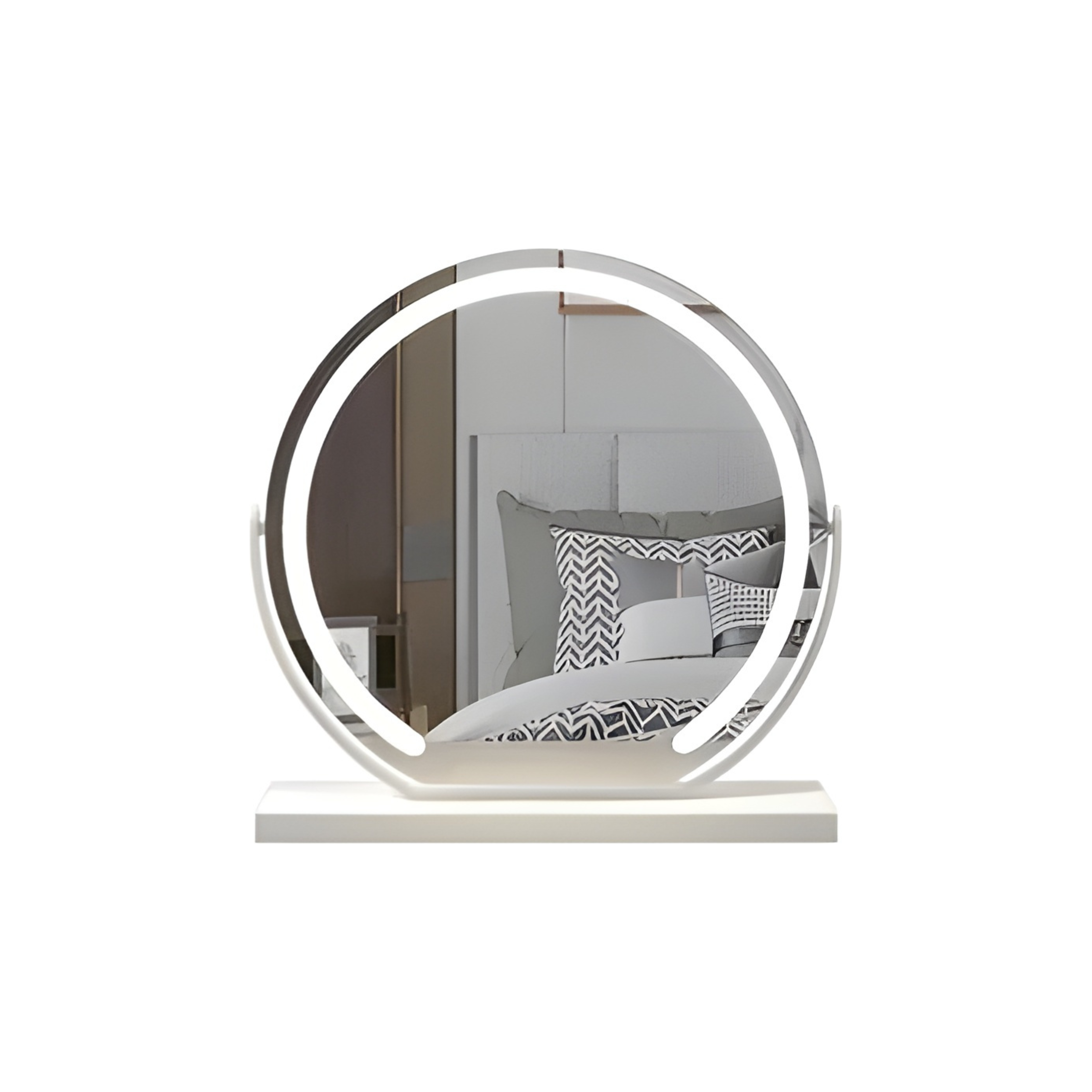 Lustro Kosmetyczne LED Z Regulacją Jasności | Do Sypialni I Toaletki