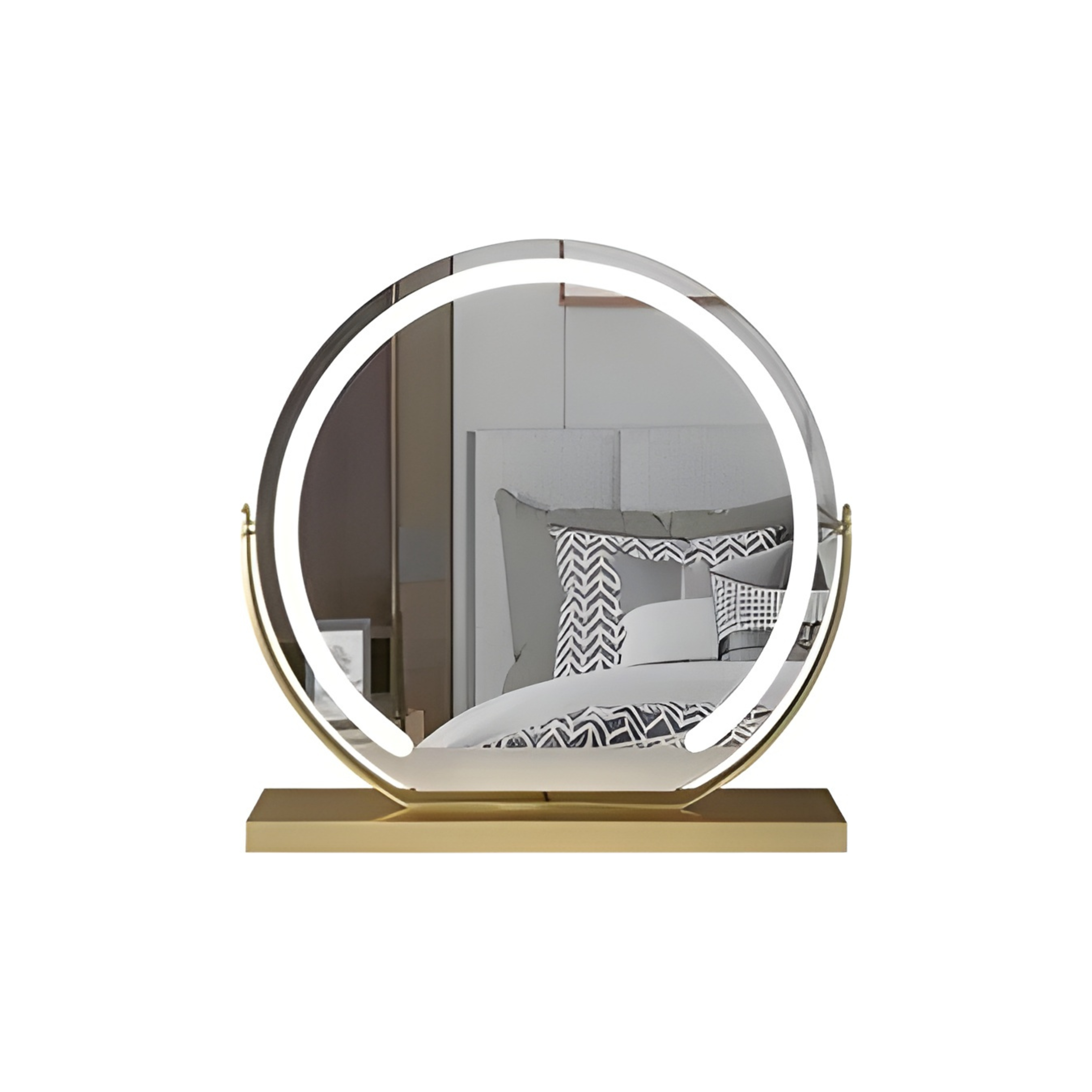 Lustro Kosmetyczne LED Z Regulacją Jasności | Do Sypialni I Toaletki