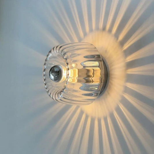 Nordycka Lampa Ścienna Do Salonu | Okrągła