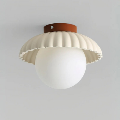 Lampa Sufitowa LED Do Przedpokoju | Muszlowy Kształt