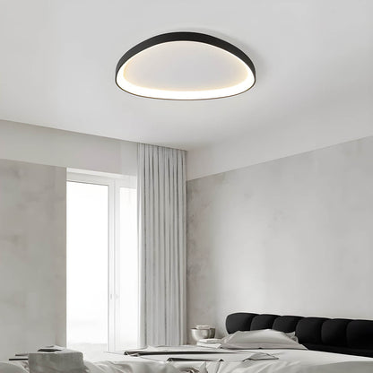 Lampa Sufitowa w Kolorze Taupe | Okrągła Lampa Do Salonu