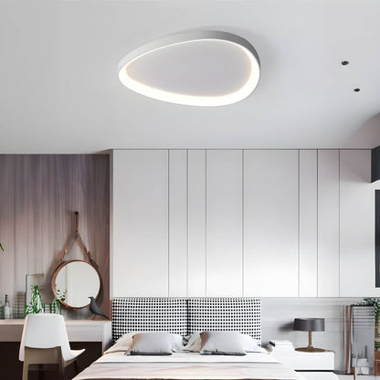 Lampa Sufitowa w Kolorze Taupe | Okrągła Lampa Do Salonu