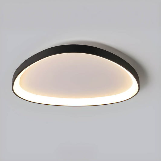 Lampa Sufitowa w Kolorze Taupe | Okrągła Lampa Do Salonu