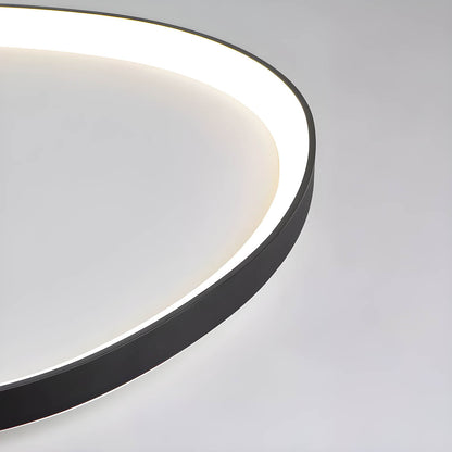 Lampa Sufitowa w Kolorze Taupe | Okrągła Lampa Do Salonu