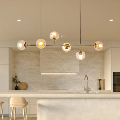 Szklana Lampa Wisząca Kula | Do Salonu