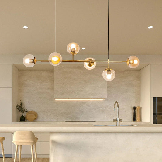 Szklana Lampa Wisząca Kula | Do Salonu
