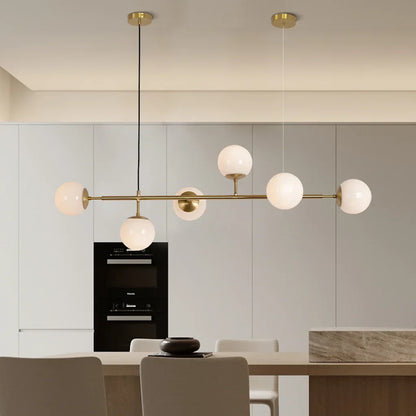 Szklana Lampa Wisząca Kula | Do Salonu
