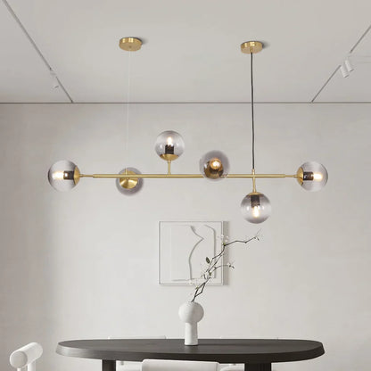 Szklana Lampa Wisząca Kula | Do Salonu