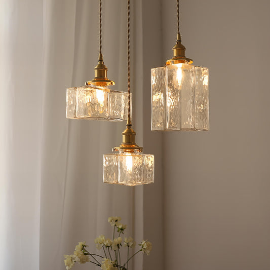 Nowoczesna Szklana Lampa Wisząca | Retro