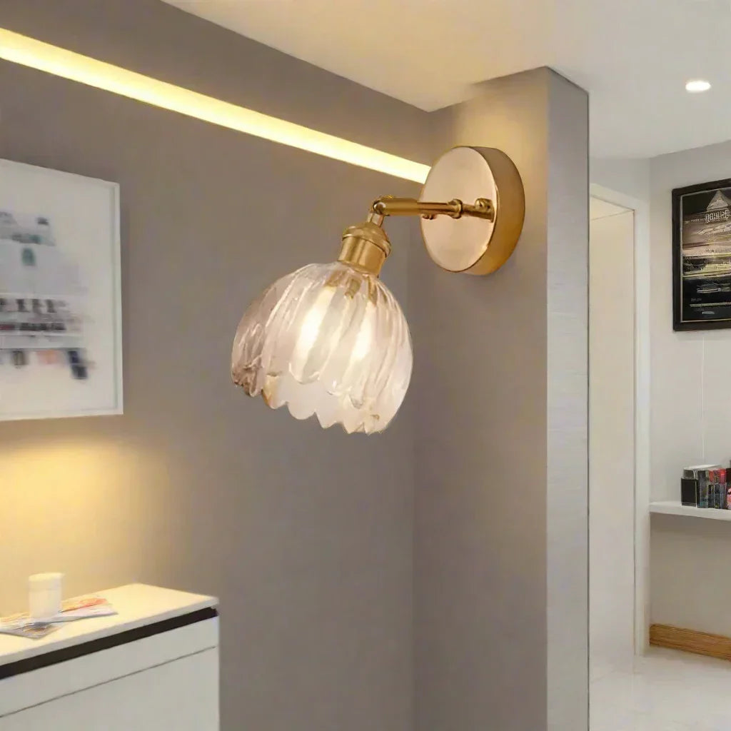 Lampa Ścienna Do Salonu | Pąk Kwiatu